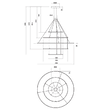 Lustră LED modernă dimabilă bronz 286W/3000K Orbit 01-2249-TRIAC Redo